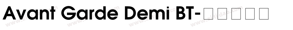 Avant Garde Demi BT字体转换